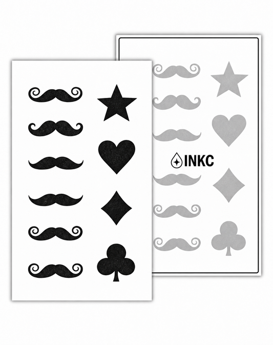 Snorren en Symbolen Set tijdelijke tattoo van INKC