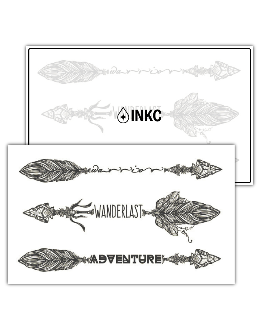 Speren tijdelijke tattoo van INKC - productafbeelding 2