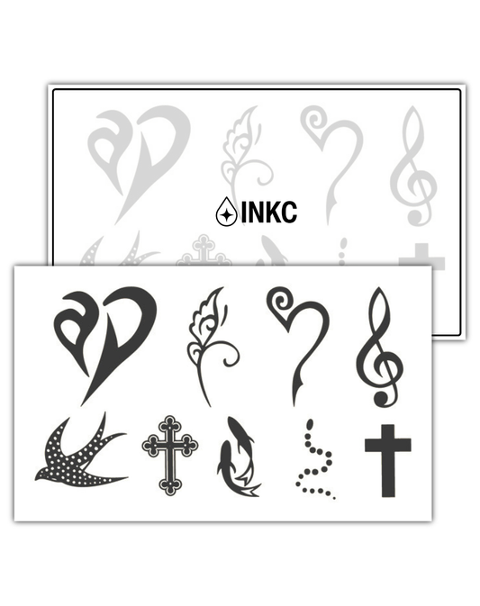 Teken Set tijdelijke tattoo van INKC