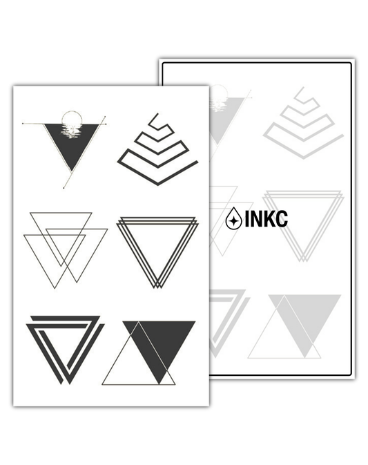 Driehoek Set tijdelijke tattoo van INKC
