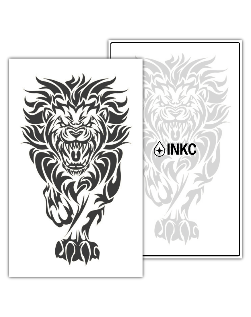 Tribal Leeuw tijdelijke tattoo van INKC