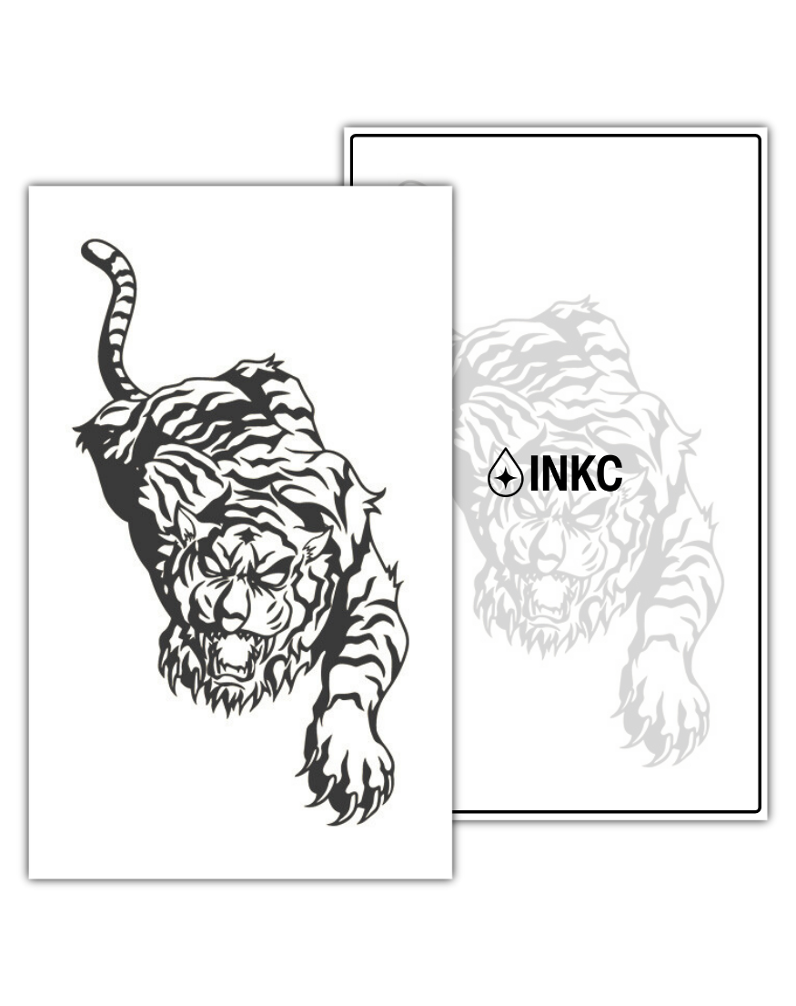 Tribal Tijger tijdelijke tattoo van INKC