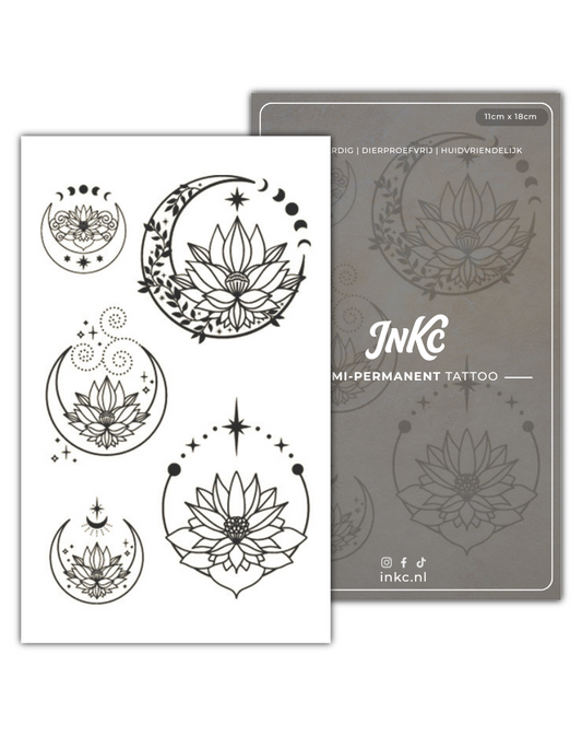 Lotus Maan tijdelijke tattoo van INKC