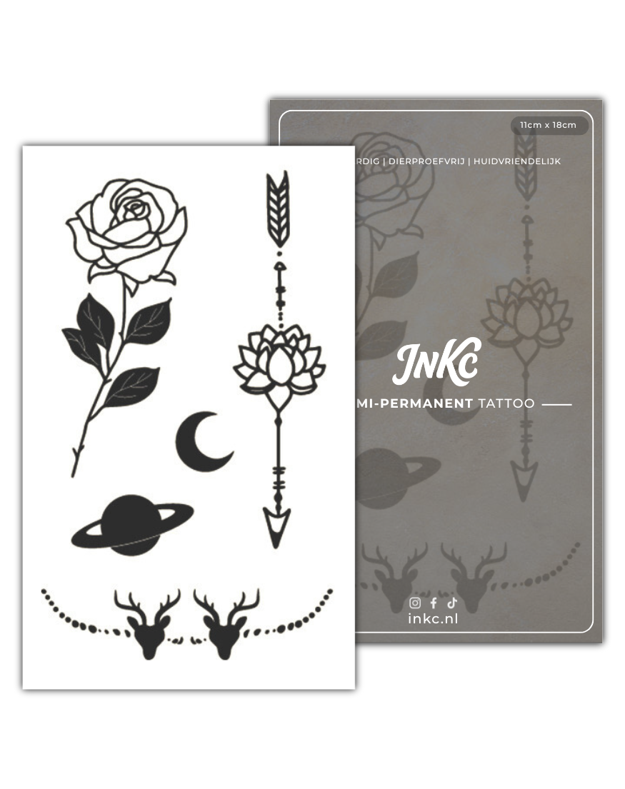 Natuur Set tijdelijke tattoo van INKC