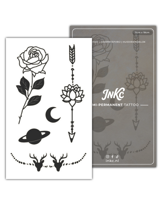Natuur Set tijdelijke tattoo van INKC