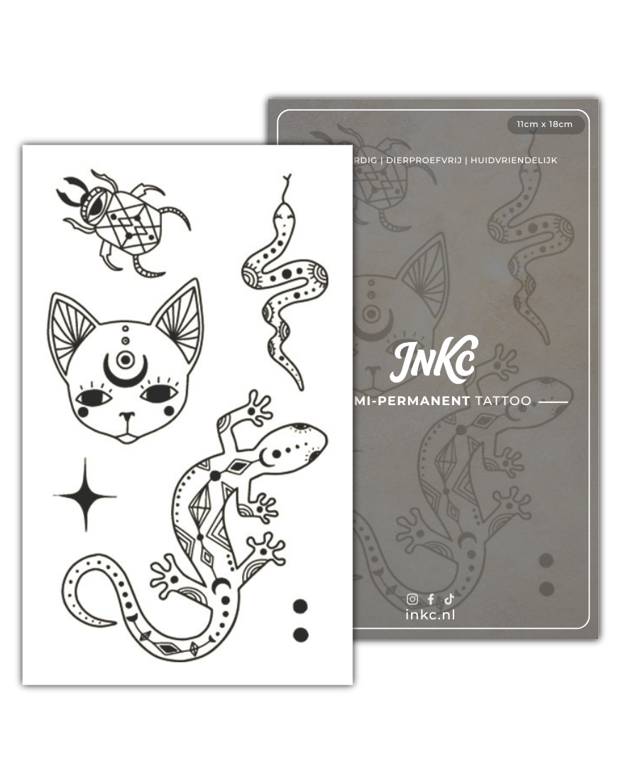 Mystiek Dierendom tijdelijke tattoo van INKC