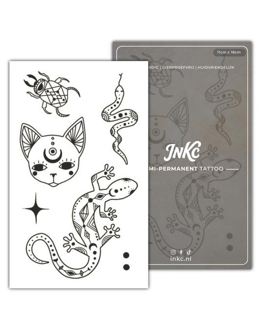 Mystiek Dierendom tijdelijke tattoo van INKC