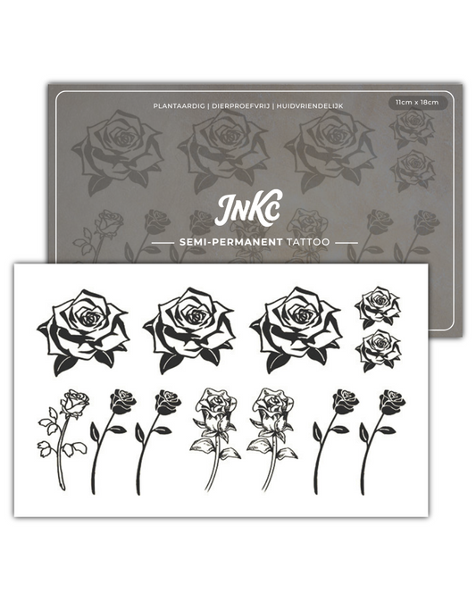 Rozen Set tijdelijke tattoo van INKC