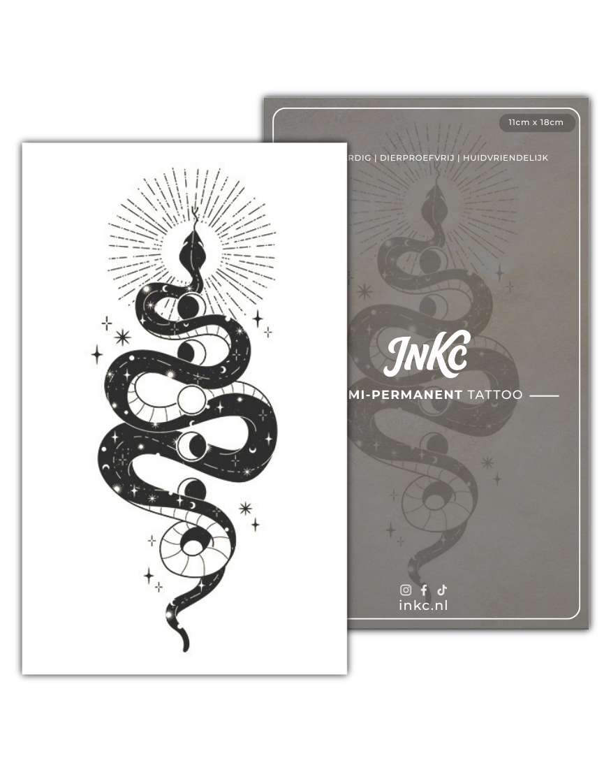 Slang Mystiek tijdelijke tattoo van INKC