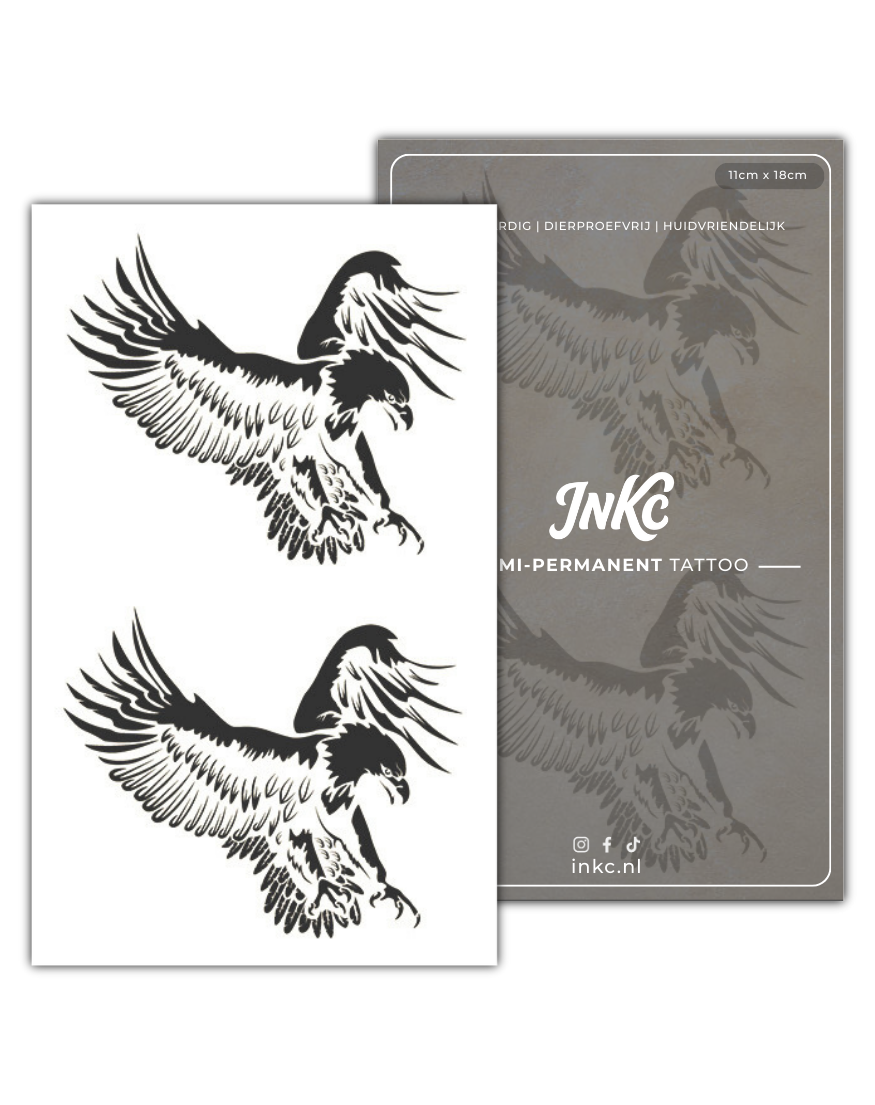 Adelaar Duo tijdelijke tattoo van INKC