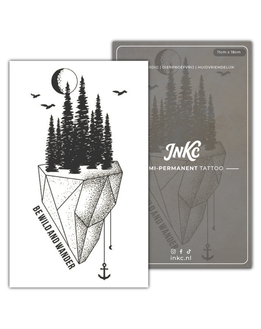 Zwevende Natuur tijdelijke tattoo van INKC