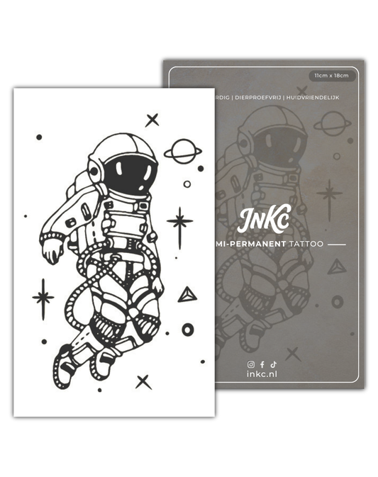 Astronaut tijdelijke tattoo van INKC