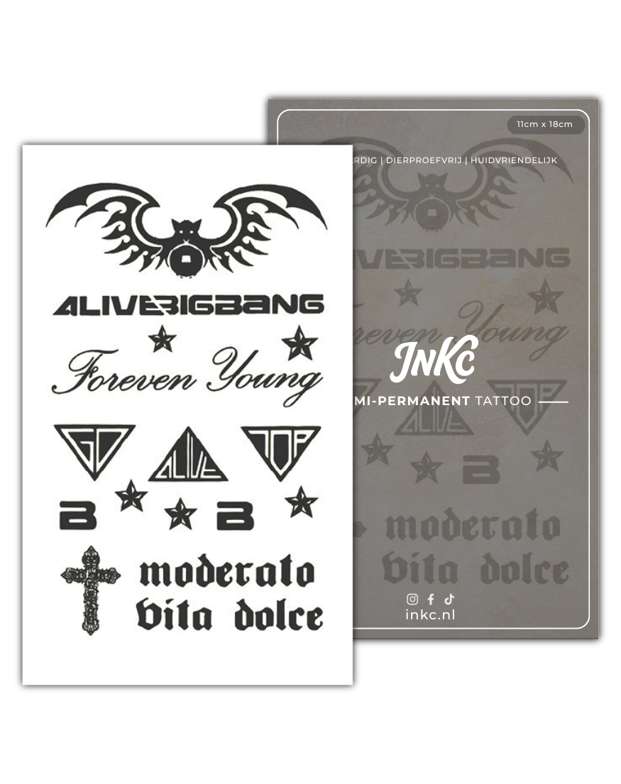 Set tijdelijke tattoo van INKC