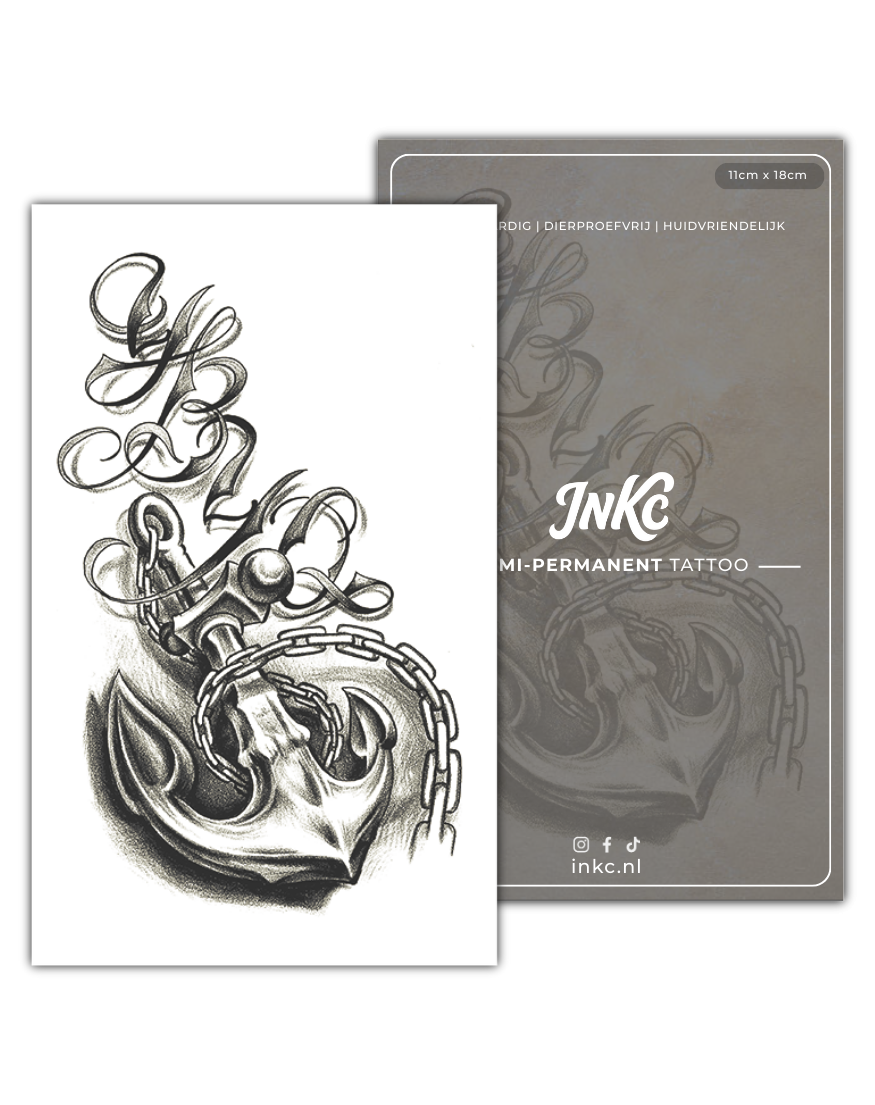 Anker tijdelijke tattoo van INKC
