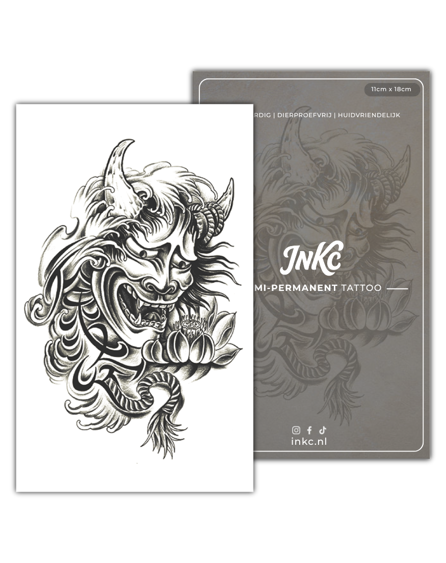 Huilende Duivel tijdelijke tattoo van INKC