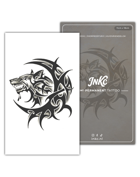 Nachtweerwolf tijdelijke tattoo van INKC