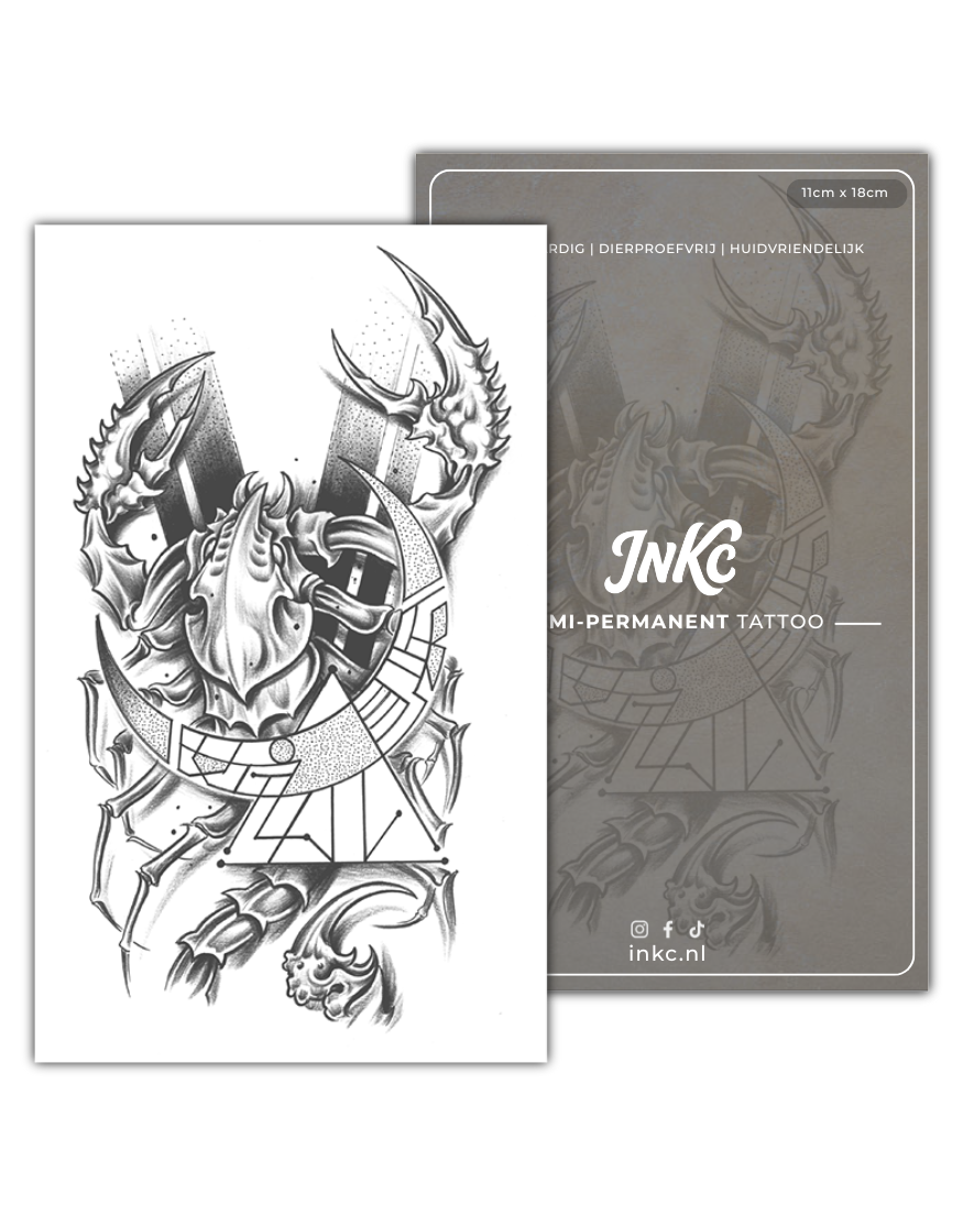 Mystieke Schorpioen tijdelijke tattoo van INKC