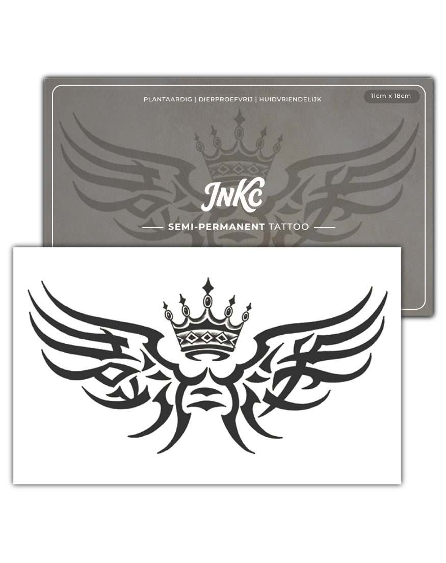 Stamp Kroon tijdelijke tattoo van INKC