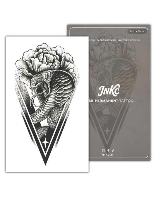 Python tijdelijke tattoo van INKC