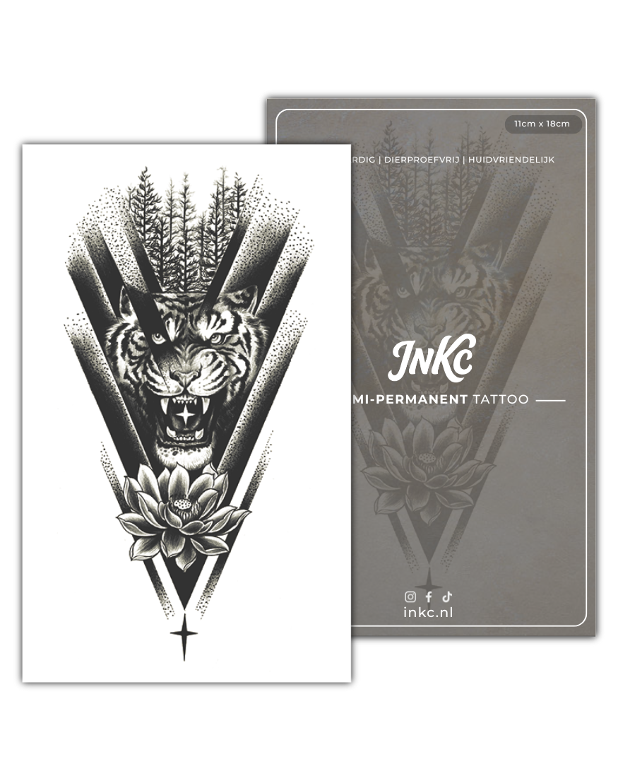 Mystieke Tijger tijdelijke tattoo van INKC