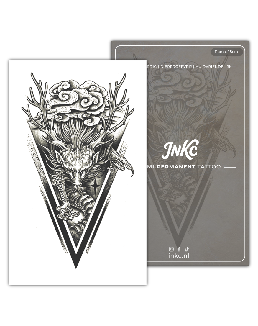 Mystiek Draak tijdelijke tattoo van INKC
