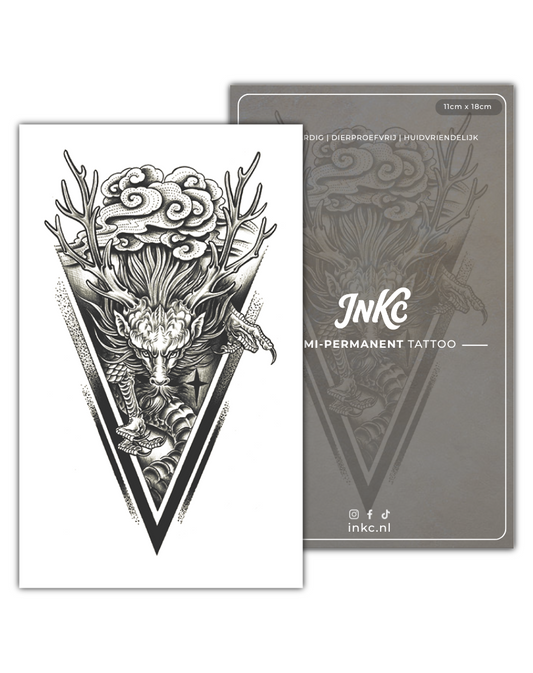 Mystiek Draak tijdelijke tattoo van INKC