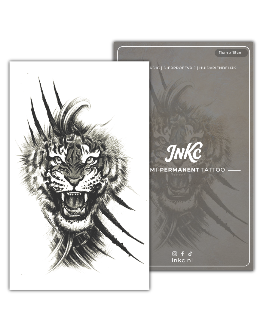 Tijgerkras tijdelijke tattoo van INKC
