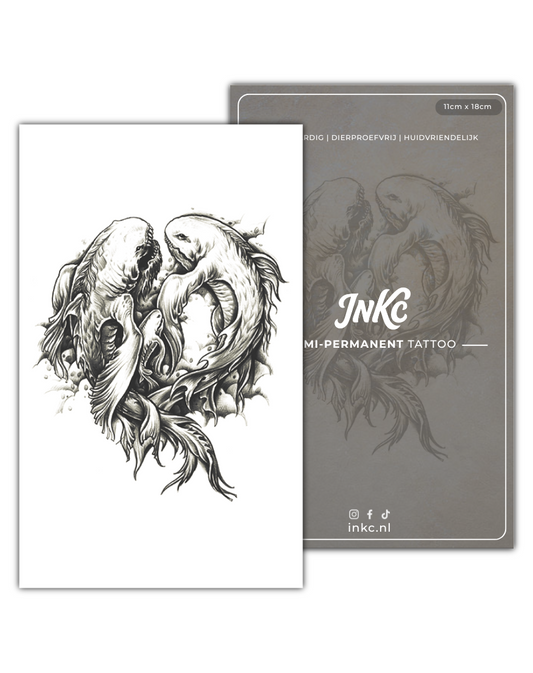 Koi Monsters tijdelijke tattoo van INKC