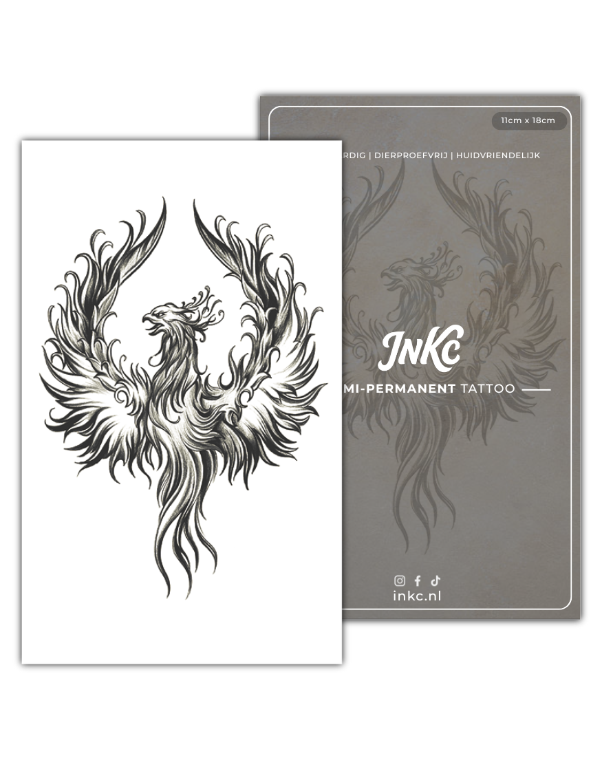 Phoenix tijdelijke tattoo van INKC