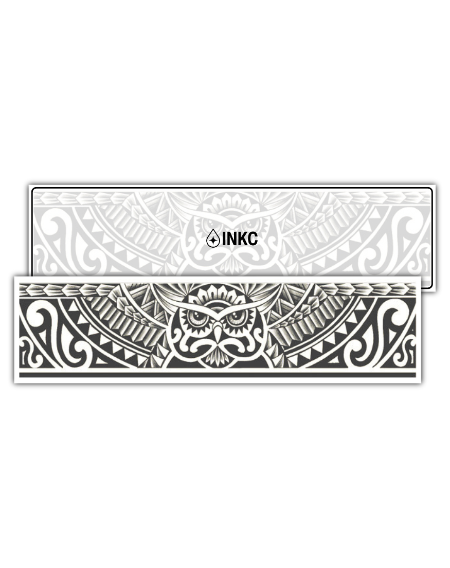 Uilenkrachtband tijdelijke tattoo van INKC