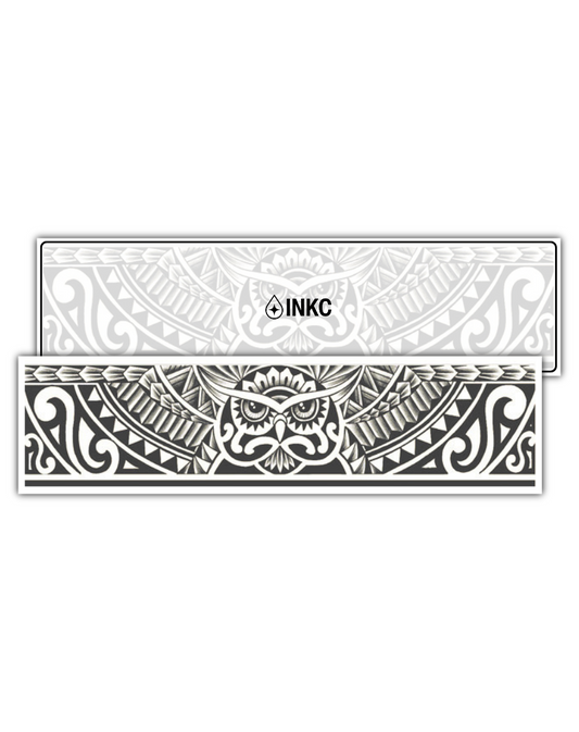 Uilenkrachtband tijdelijke tattoo van INKC