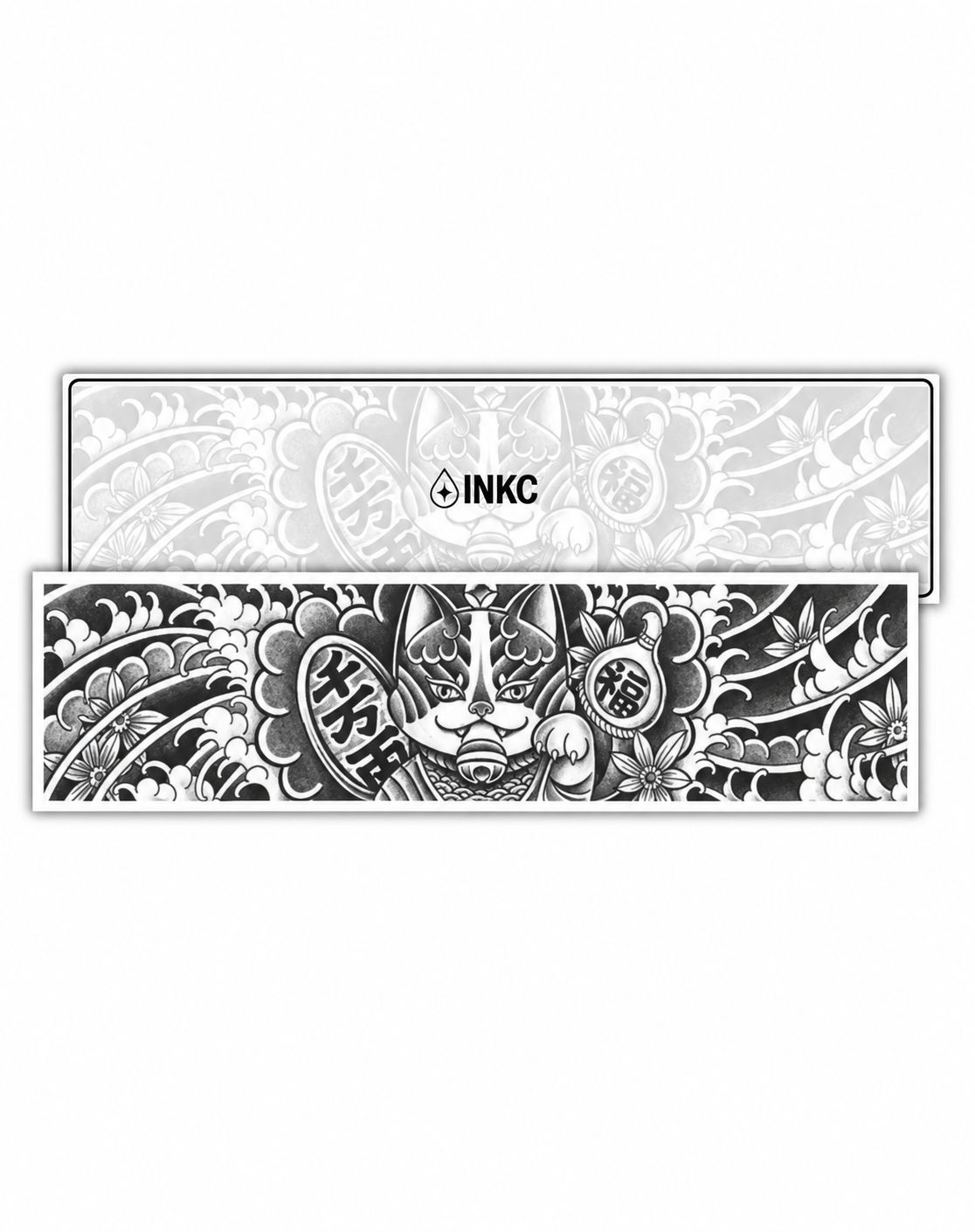 Japanse Gelukskattenband tijdelijke tattoo van INKC