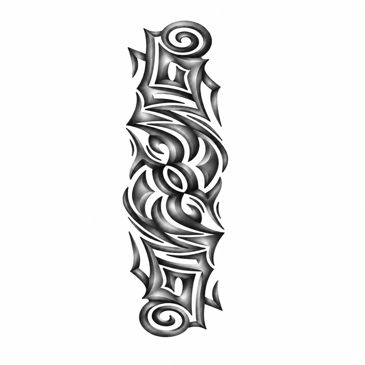 Tribal Abstract Sleeve tijdelijke tattoo van INKC