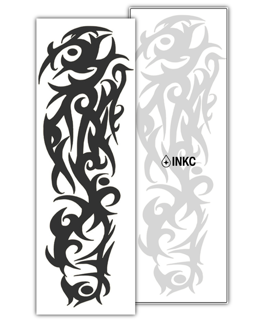Kracht Sleeve tijdelijke tattoo van INKC