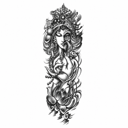Egyptische Godin Sleeve II tijdelijke tattoo van INKC