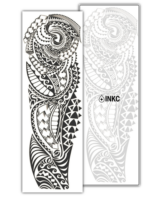 Spiraal Kracht Sleeve tijdelijke tattoo van INKC