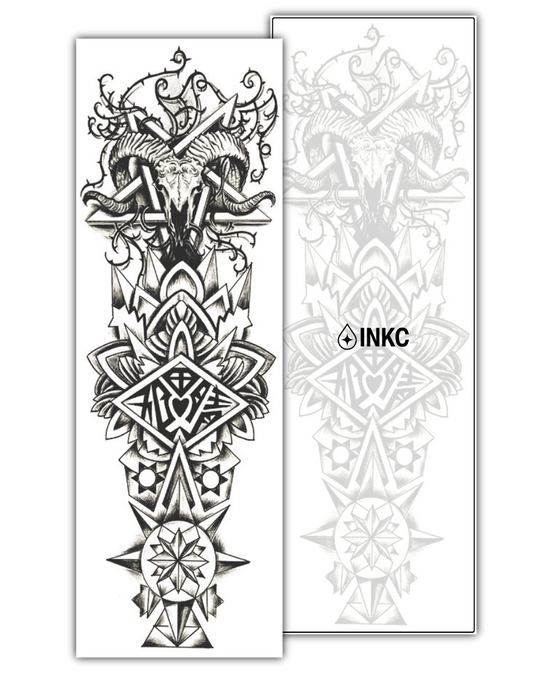 Demoon Sleeve tijdelijke tattoo van INKC