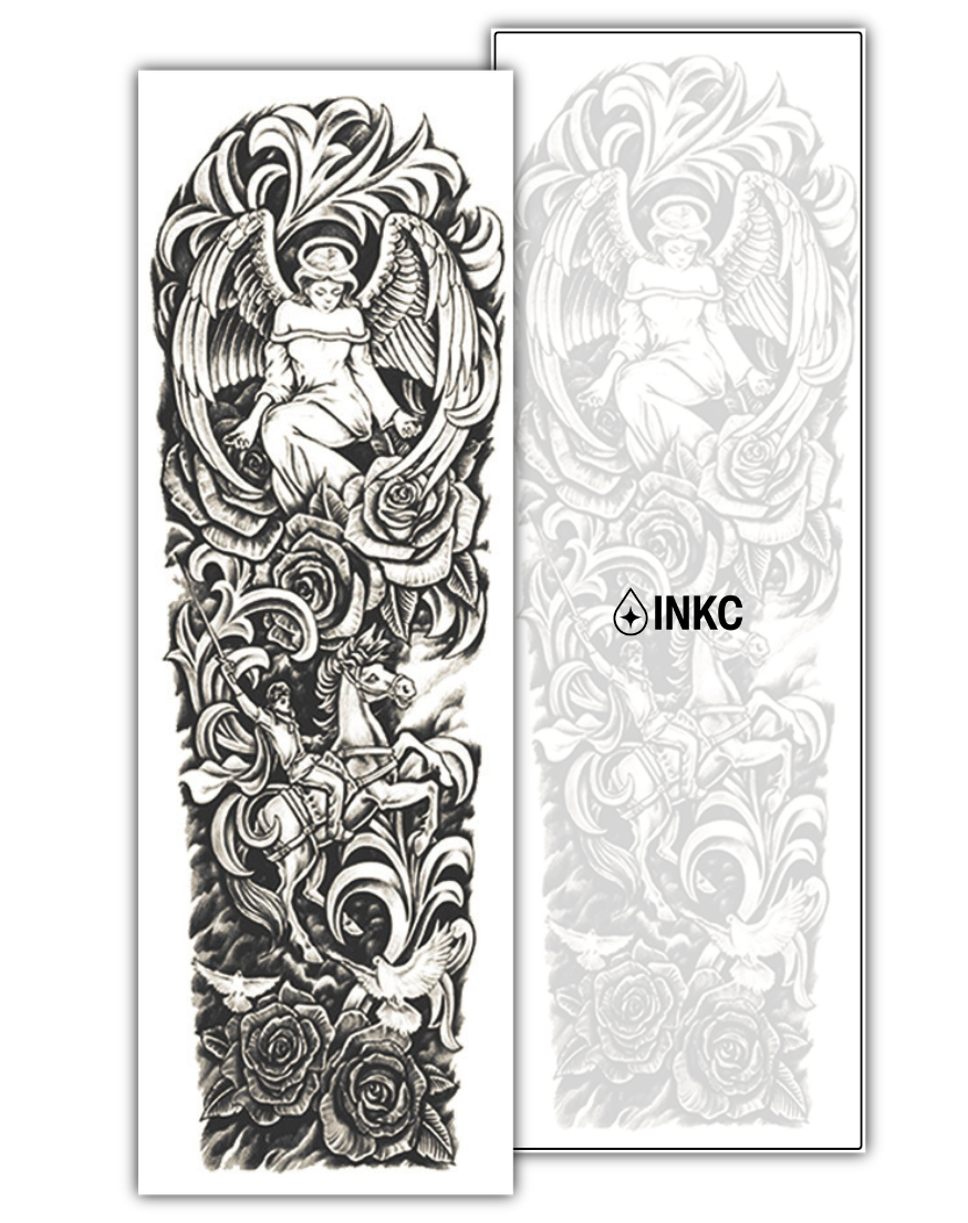 Hemelwacht Sleeve tijdelijke tattoo van INKC