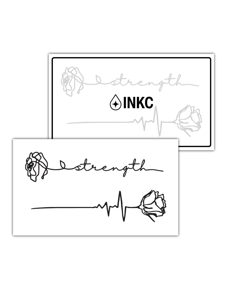 Strength tijdelijke tattoo van INKC