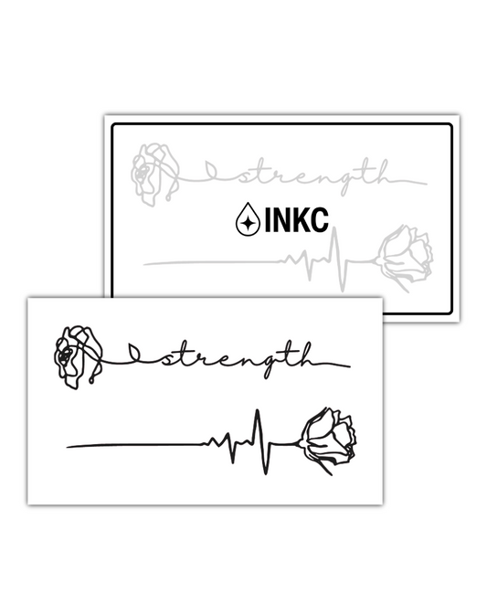 Strength tijdelijke tattoo van INKC