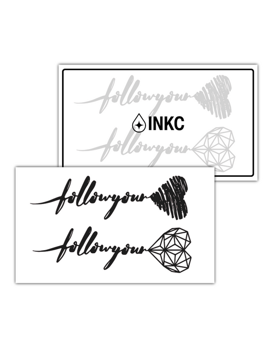 Follow your <3 tijdelijke tattoo van INKC