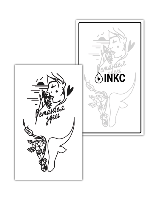 Duo Lijn tijdelijke tattoo van INKC