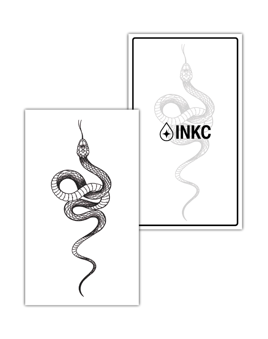 Slang tijdelijke tattoo van INKC