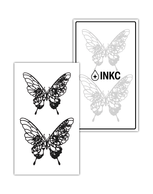 Vlinder Duo tijdelijke tattoo van INKC