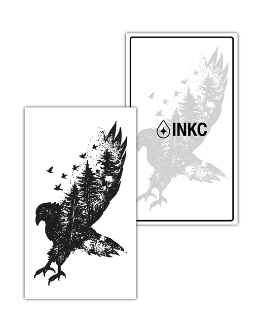 Nachtvogel tijdelijke tattoo van INKC