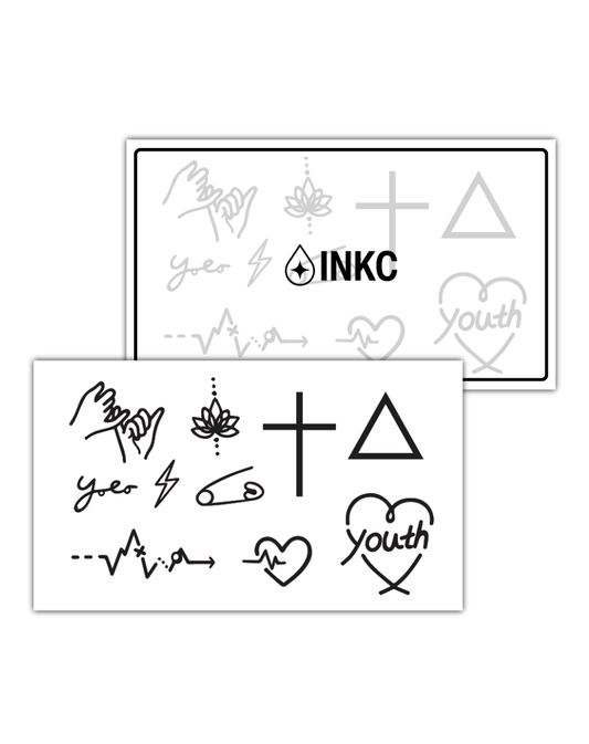 Teken Set tijdelijke tattoo van INKC