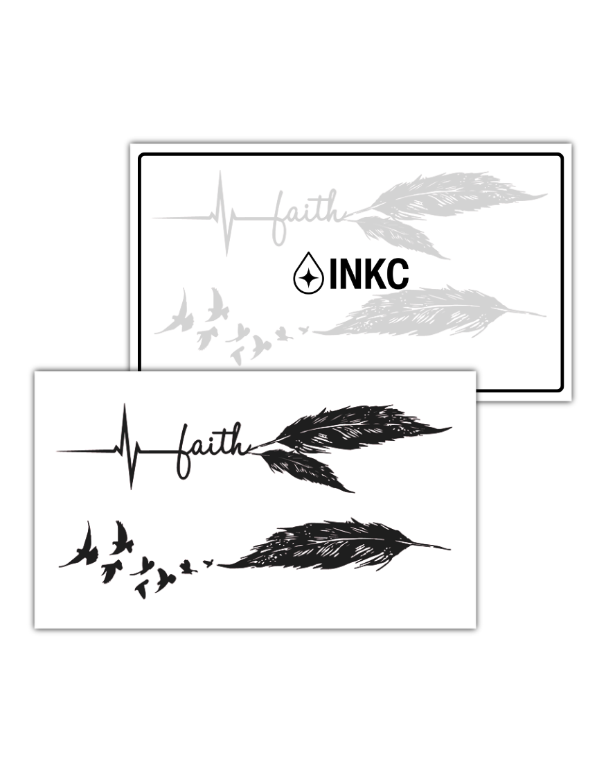 Faith Veer tijdelijke tattoo van INKC