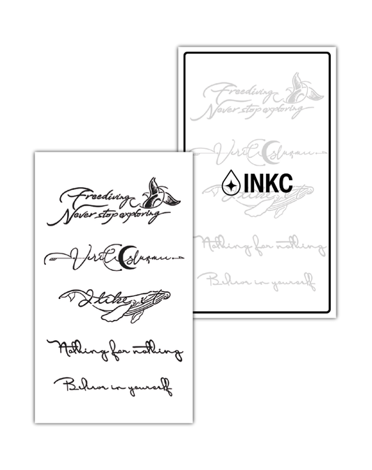 Quote Set tijdelijke tattoo van INKC