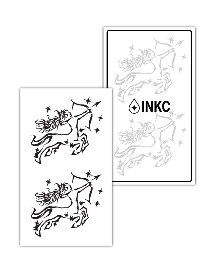 Boogschutter tijdelijke tattoo van INKC
