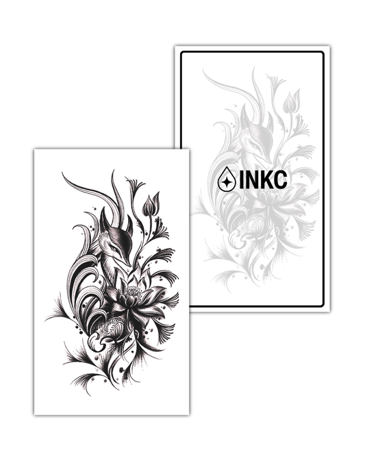 Lotus Vos tijdelijke tattoo van INKC